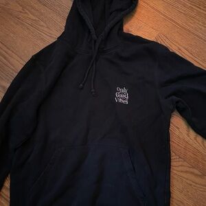 Only Good Vibes Black Hoodie